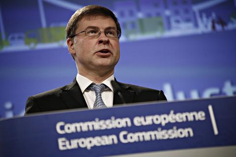 Валдис Домбровскис, Европейский комиссар по вопросом финансовых услуг