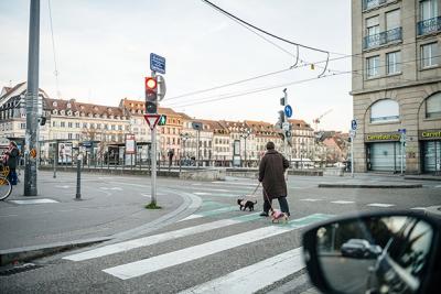 Улицы Страсбурга, опустевшие из-за карантина, связанного с коронавирусом