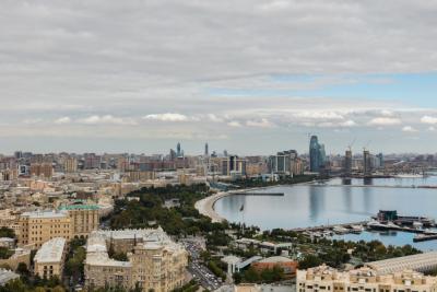 Панорамный вид Баку, Азербайджан